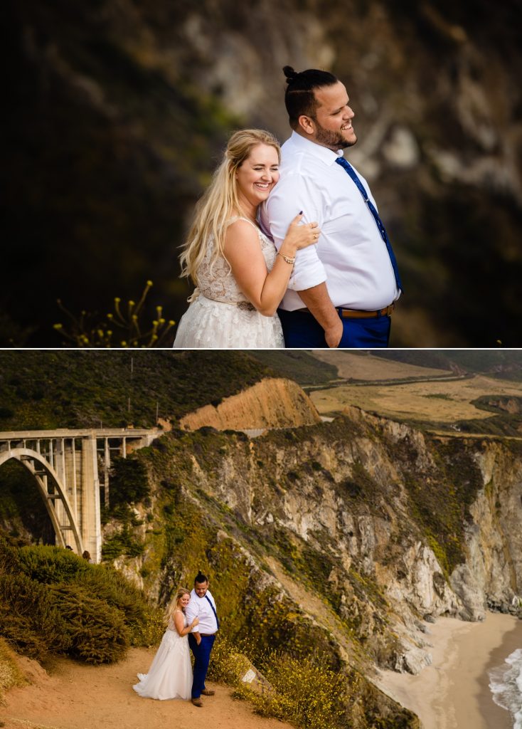 wedding photos at Bixby Creek Bridge in Big Sur