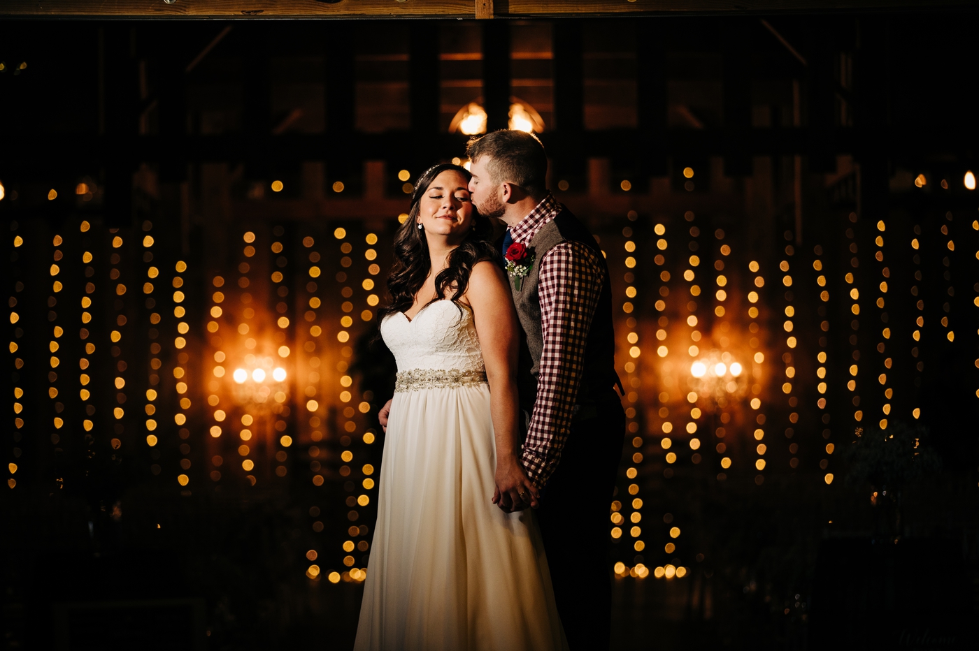 Wedding at Jorgensen Farms - twinkle lights
