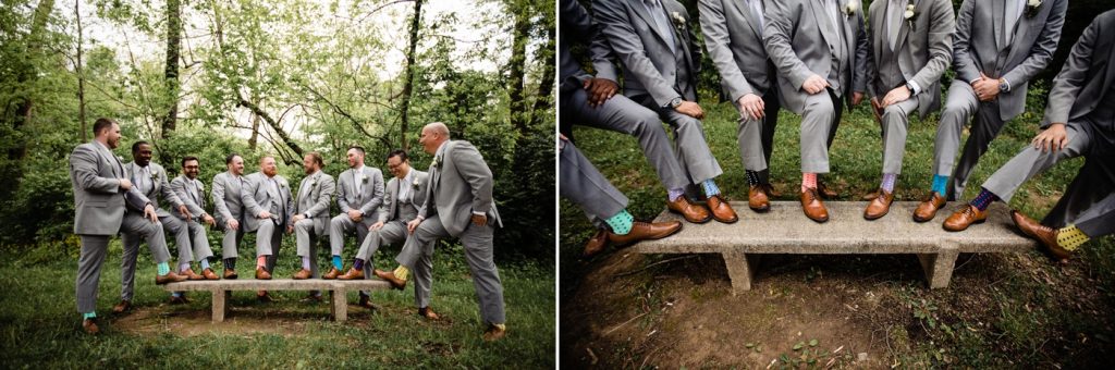 La Navona Wedding - groomsmen socks