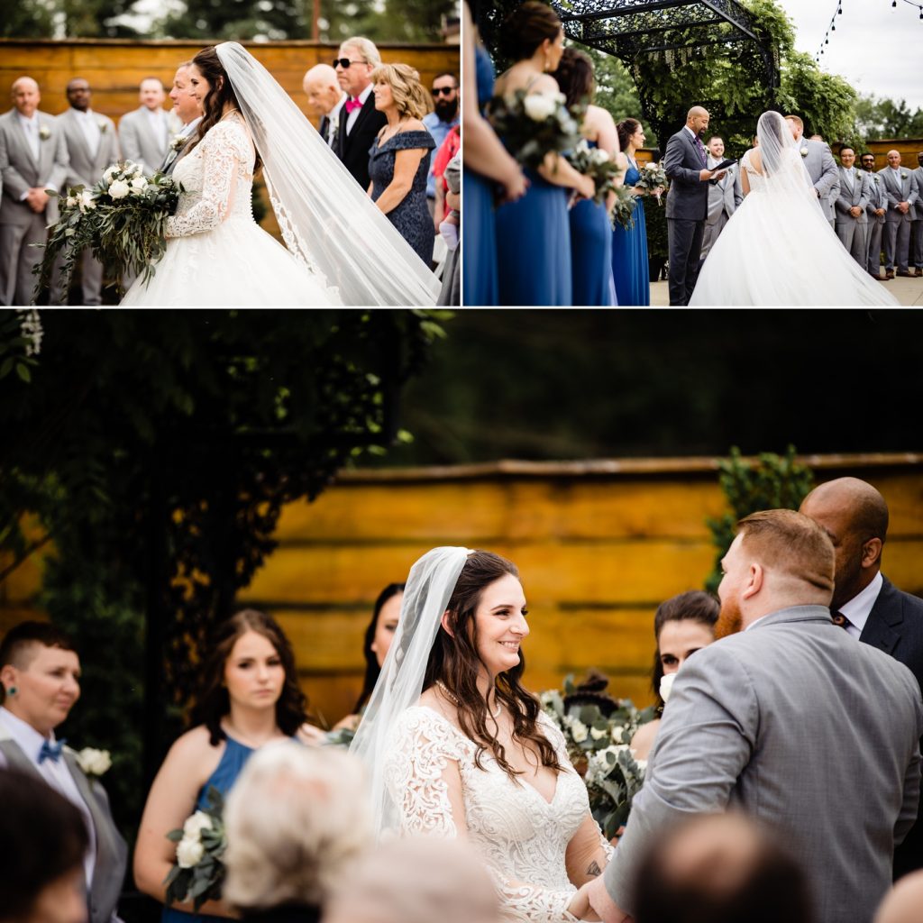 La Navona Wedding - wedding ceremony on the patio