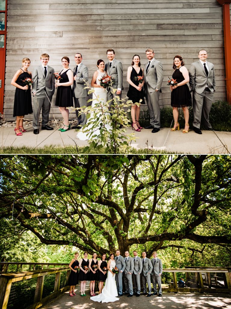 Scioto Audubon Wedding - wedding party formals