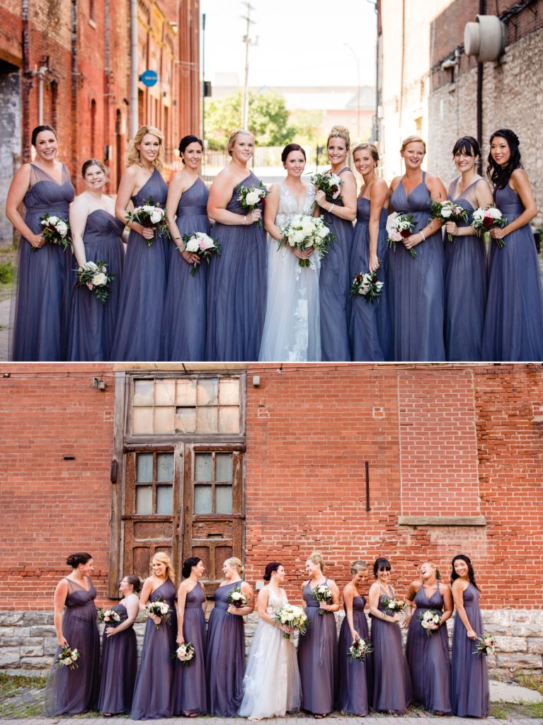 Caitlin and Jason High Line Car House Wedding - bridesmaids