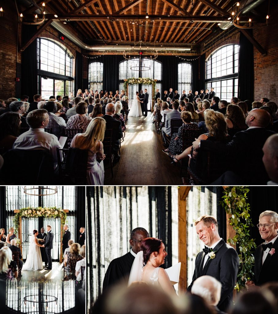 Caitlin and Jason High Line Car House Wedding - ceremony